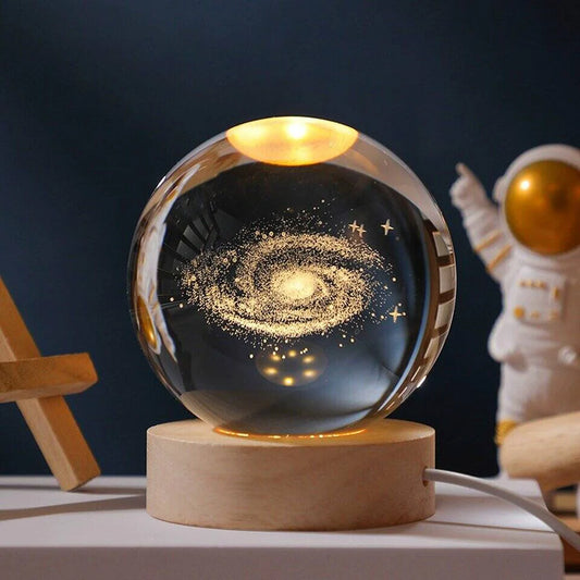 SPACE GALAXY CRYSTAL LAMP